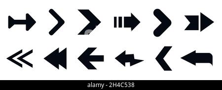 Swipe up, set of buttons for social media. Black arrows, buttons and web icons for advertising and marketing Stock Vector