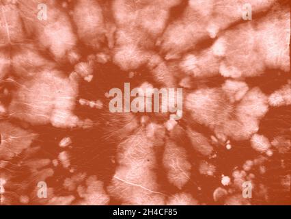 Red Dyeing Pattern. Hippie Art Backdrop. Color Stock Photo