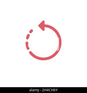 Refresh icon. Backup symbol arrow. Web update sign. Stock Vector illustration isolated on white background. Stock Vector