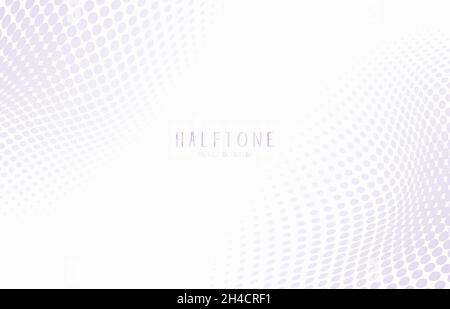 Abstract purple minimal design of halftone decorative artwork template. Free space in center for cover background. illustration vector Stock Vector