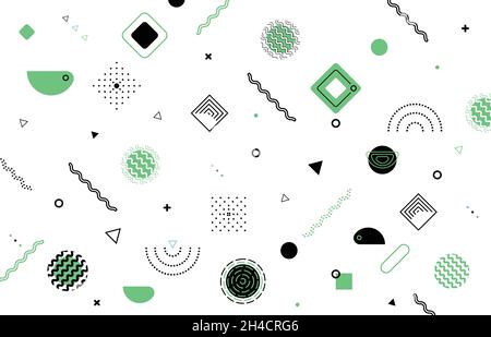 Abstract geometric pattern step of minimal style artwork. Minimal decorative background. illustration vector Stock Vector
