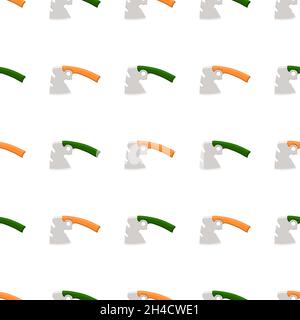 Illustration on theme pattern steel axes with wooden handle, metal ax for hunting. Big kit ax consisting of many identical axes on white background. F Stock Vector