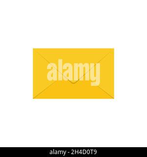 Envelope icon flat style simple design Stock Vector