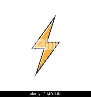 Flash icon symbol simple design Stock Vector