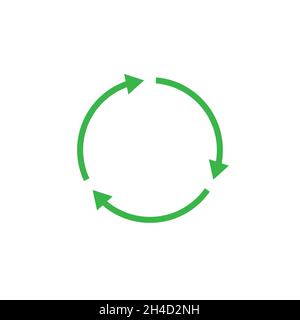 Recycle icon symbol simple design Stock Vector