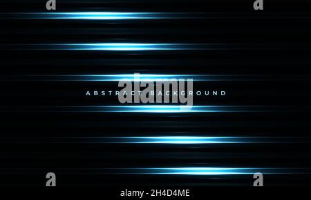 Abstract blue glowing lines on dark Gradient Color Business Style ...