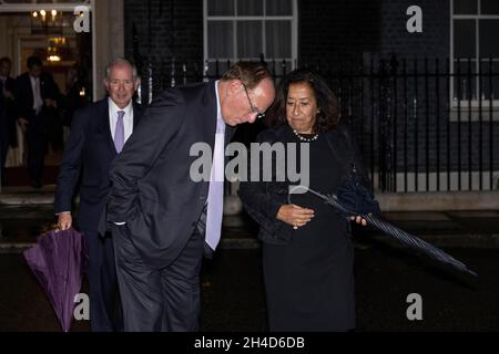 Prime Minister invites world’s top business leaders including BlackRock CEO Larry Fink to Downing Street in bid to establish 'Global Britain'. Stock Photo