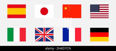 Banderas mundo nombre de paises Imágenes vectoriales de stock - Alamy