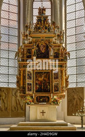 Altar, Stadtkirche St. Marien, Marktplatz, Celle, Niedersachsen, Deutschland Stock Photo