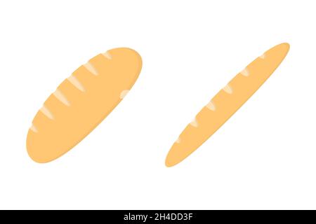 Bread icons flat style. Vector eps10 Stock Vector