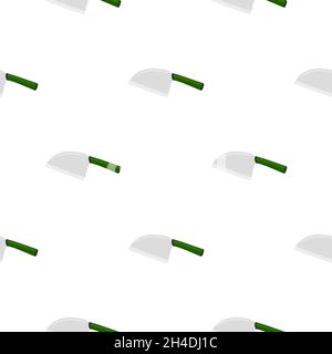 Illustration on theme pattern steel axes with wooden handle, metal ax for hunting. Big kit ax consisting of many identical axes on white background. F Stock Vector