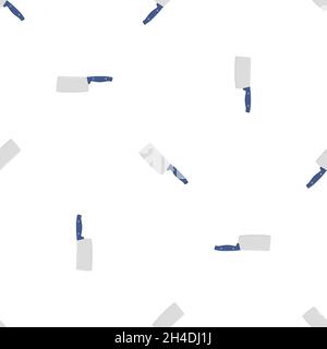 Illustration on theme pattern steel axes with wooden handle, metal ax for hunting. Big kit ax consisting of many identical axes on white background. F Stock Vector
