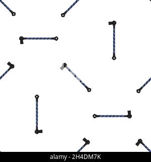 Illustration on theme pattern steel axes with wooden handle, metal ax for hunting. Big kit ax consisting of many identical axes on white background. F Stock Vector
