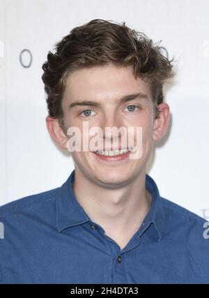Bill Milner attends the UK premiere of ANTHROPOID at BFI Southbank ...
