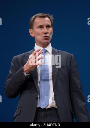 Health Secretary Jeremy Hunt gives a speech on safety in hospitals ...