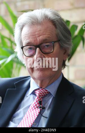 Stephen Dorrell, Chair of European Movement UK, takes part in a panel discussion on 'What Business should be doing about Brexit' during Brexit minus 365 conference at Techspace Shoreditch, London. Picture dated: Friday March 23, 2018. Photo credit should read: Isabel Infantes / EMPICS Entertainment. Stock Photo