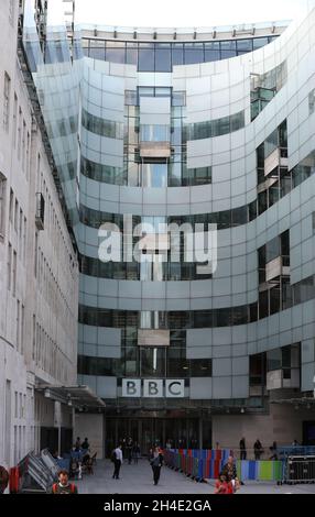 A general view of BBC Broadcasting House on Portland Place, London. Picture dated: Thursday September 13, 2018. Photo credit should read: Isabel Infantes / EMPICS Entertainment. Stock Photo