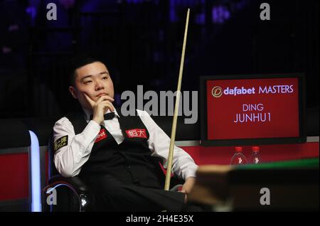 Ding Junhui during day two of the 2019 Dafabet Masters at Alexandra Palace, London. Picture dated: Monday January 14, 2019. Photo credit should read: Isabel Infantes / EMPICS Entertainment. Stock Photo