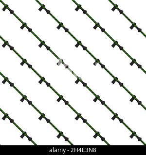 Illustration on theme pattern steel axes with wooden handle, metal ax for hunting. Big kit ax consisting of many identical axes on white background. F Stock Vector