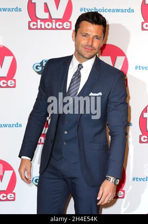 Mark Wright attending the TV Choice Awards held at the Hilton Hotel, Park Lane, London Stock Photo