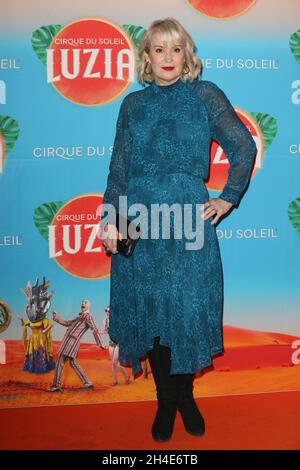 Nicki Chapman attending the Cirque du Soleil's red carpet premiere of LUZIA at The Royal Albert Hall, London. Picture dated: Wednesday January 15, 2020. Photo credit should read: Isabel Infantes / EMPICS Entertainment. Stock Photo