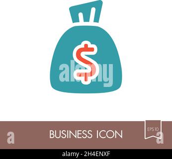 Money bag icon, vector eps10 illustration Stock Vector Image & Art - Alamy