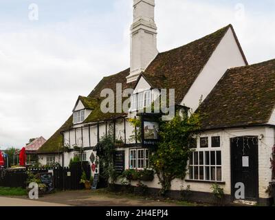 The attractive award winning Bull and Butcher Public House in the lovely village of Turville Buckinghamshire England UK Stock Photo