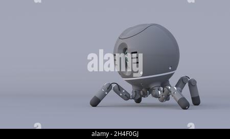 Fictional four legged robot. Stock Photo