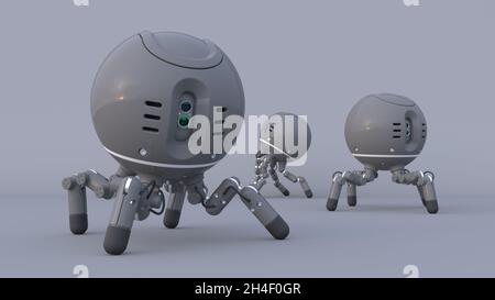 Fictional four legged robot. Stock Photo