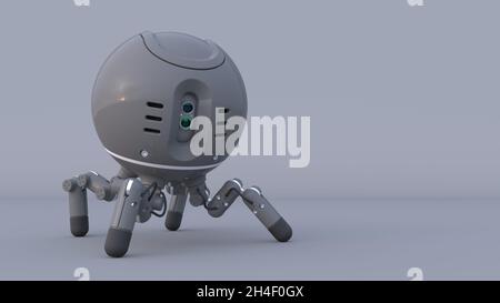 Fictional four legged robot. Stock Photo