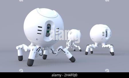 Fictional four legged robot. Stock Photo