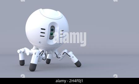 Fictional four legged robot. Stock Photo