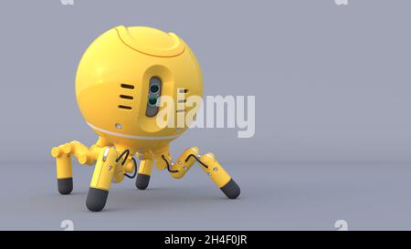 Fictional four legged robot. Stock Photo