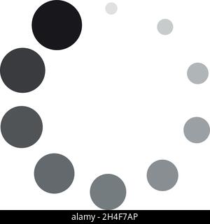 Loading circle icon. Waiting symbol. Process indicator Stock Vector