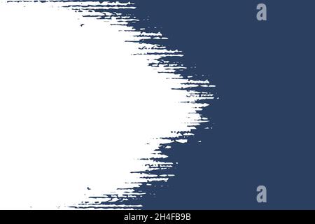 Abstract navy and white brush background vector Stock Vector
