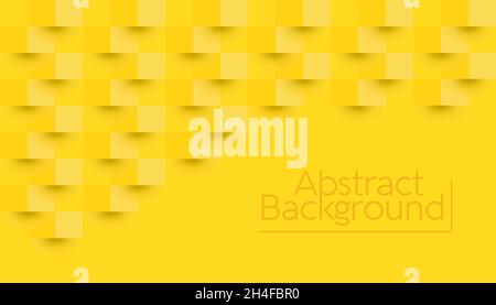 Yellow abstract texture. Vector background 3d paper art style can be used in cover design, book design, poster, cd cover, flyer, website backgrounds Stock Vector