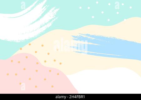 Colorful memphis design background vector Stock Vector