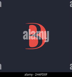 Professional Innovative Initial BD logo and BD logo. Letter BD Minimal elegant Monogram. Premium Business Artistic Alphabet symbol and sign Stock Vector