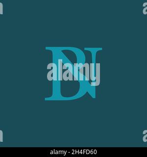 Professional Innovative Initial BN logo and BN logo. Letter BN Minimal elegant Monogram. Premium Business Artistic Alphabet symbol and sign Stock Vector