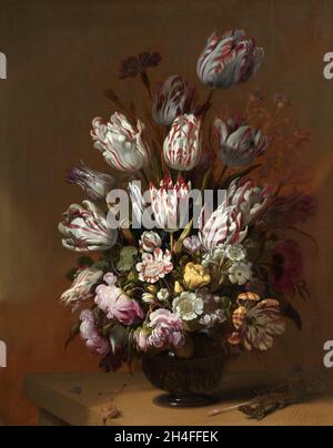 Floral Still Life, Hans Bollongier, Rijksmuseum, Amsterdam Stock Photo