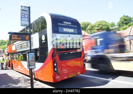 Nottingham bus Stock Photo