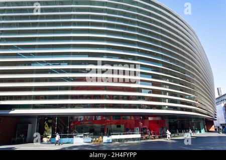 The Curve Theatre, Rutland Street, Cultural Quarter, City of Leicester, Leicestershire, England, United Kingdom Stock Photo