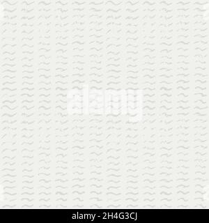 Abstract seamless grey pattern with hand drawn waves for wrapping paper. Graphic vector background Stock Vector