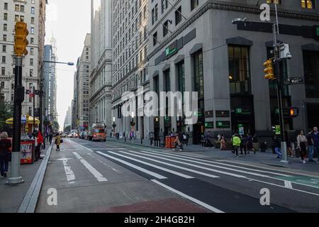 New York City offers stunning architectural vistas everywhere one looks Stock Photo