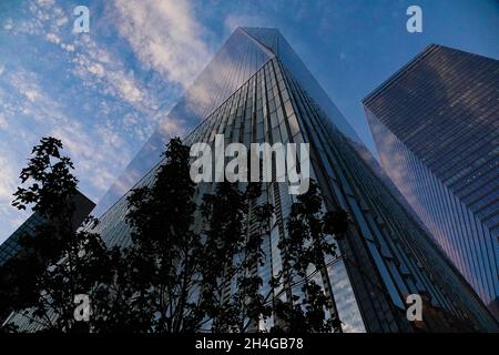 New York City offers stunning architectural vistas everywhere one looks Stock Photo