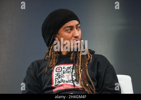 Lisbon, Portugal. 02nd Nov, 2021. Philip Michael, CEO at NYCE, addresses the audience during the second day of the Web Summit 2021 in Lisbon. (Photo by Bruno de Carvalho/SOPA Images/Sipa USA) Credit: Sipa USA/Alamy Live News Stock Photo