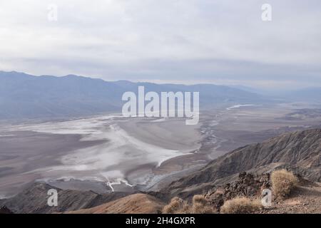 Vista from Dantes View, 5,575ft above Badwater Basin, Death Valley National Park, California, United States. Stock Photo