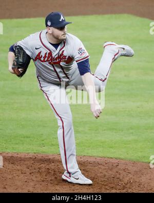 Houston, Texas. Nov. 2, 2021, Houston Astros pitcher Luis Garcia