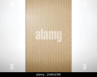 Torn cardboard paper texture for background. Vector illustration. Stock Vector
