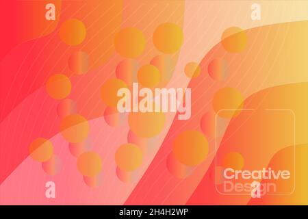 Colorful Fluid shape geometric vector EPS illustration creative design. Stock Vector